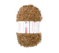 Sourcing Map Brown Fur Yarn, 55Yard/50m, 3.39ozx1, Polyester, Soft Fluffy Chunky Yarn for Crocheting Knitting Clothes Bag
