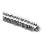 sourcing map Brush Weather Stripping, 5M/16.4Ft Card-Slot Seal Strip Pile Weatherstrip Door Sweep Brush for Door Window, 7x8mm/WxH