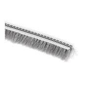 sourcing map Brush Weather Stripping, Card-Slot Seal Strip Pile Weatherstrip Sweep Elastic Brush for Door Window, 5M/16.4Ft Length, 5x6mm/WxH