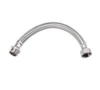 sourcing map BSPP Faucet Supply Line Connector G1/2 Female x G1/2 Male | 8 Inch Length 304 Stainless Steel Hose