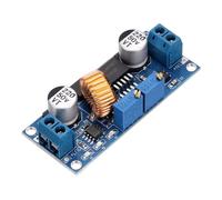 sourcing map Buck Converter Voltage Regulator 5-32V to 0.8-30V 5A Constant Voltage Current Step Down Power Module for Power Adjustment Power Transformers, Blue