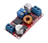 sourcing map Buck Converter Voltage Regulator 5-32V to 0.8-30V 5A Constant Voltage Current Step Down Power Module for Power Adjustment Power Transformers, Red, Horizontal