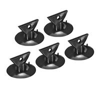 sourcing map Bulb Changers, 35mm Dia. Suction Cup Light Lamp Replacing Tools for GU10 MR16 Bulbs, Black PVC, Pack of 5