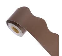 sourcing map Bulletin Board Borders, 32.8Ft x 2.24Inch Rolled Classroom Border Trim Notice Board Frame for Classroom Decoration, Deep Brown