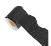 sourcing map Bulletin Board Borders, 32.8Ft x 2.24Inch Rolled Classroom Border Trim Notice Board Frame for Classroom Decoration, Matte Black