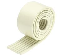 sourcing map Bunk Bed Ladder Pad, 2m NBR Self-Adhesive Corner Edge Protector Soft Furniture Corner Guard for Ladder Table Desk Edge, White