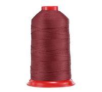 Sourcing Map Burgundy Red 700 Yards Bonded Nylon 66 Fiber Sewing Thread Size 840D/3 for Leather Jeans, Upholstery, Outdoor & Craft Projects