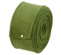 sourcing map Burlap Wired Ribbon, 40mm x 9.1m Dark Green Fabric Ribbon Roll, Burlap Wire Edge Ribbon Decor for Gift Wrapping, DIY Crafts, Bow Making