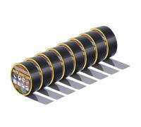 Sourcing Map Butyl Joist Tape 5CM x 15M, 8 Rolls, Black, Waterproof, Heatproof, Corrosion Resistant, Repairs Wooden Deck Structures
