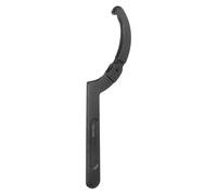 sourcing map C Hook Spanner Wrench, 6-1/8 to 8-3/4-inch Adjustable C Pin Motorcycle Shock Nut Chrome Vanadium Spanner Wrench Tool with 5/16-inch Square Head for Machine, Vehicles, Mechanical