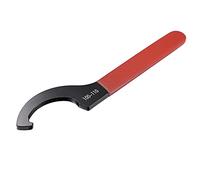 sourcing map C Hook Spanner Wrench Collet Chuck for 100-110mm Round Nut, with Red Non-Slip Handle