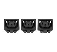 sourcing map C13 Panel Mount Plug Adapter 250V AC 10A 3 Pins IEC Inlet Module Plug Power Socket Straight 3pcs