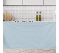 sourcing map Cabinet Curtains, Dust Proof Privacy Drape Short Curtain, Hook & Loop Under the Desk Skirt for Kitchen Bathroom Closet Storage Room (90cm x 70cm, Gray)