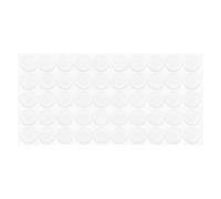 sourcing map Cabinet Door Bumpers, 1 Set Cabinet Bumpers Self Adhesive Bumpers Pads Sound Dampening Round Rubber Bumpers for Drawers, Cupboard Door Cabinet Door, White