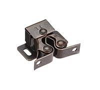 sourcing map Cabinet Door Double Roller Catch Ball Latch with Prong Copper Tone 5pcs