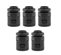 sourcing map Cable Gland Corrugated Tube Connector AD21.2 Pipe Joint Clamps M20 Screw 5Pcs
