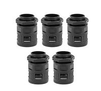 sourcing map Cable Gland Corrugated Tube Connector AD25 Pipe Joint Clamps M25 Screw 5Pcs