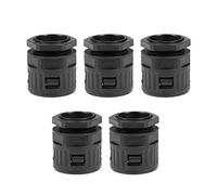 sourcing map Cable Gland Corrugated Tube Connector AD34.5 Pipe Joints Clamps M32 Screw 5Pcs