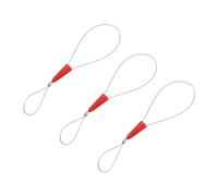 sourcing map Cable Puller 3 Pcs Fish Tape Fastener Tool 230mm x 1.3mm Wire Fish Tape Cable Puller Red for Professional Electrical Installations Wire Management