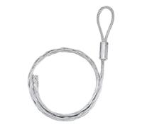 sourcing map Cable Pulling Grip 1.05m/3.4FT/41.34 Inch Wire Mesh Puller Socks Grip Anti-Slip Single Head Galvanizing Steel Wire Grips Net Cover Smooth for 18-25mm/0.71-0.98 Inch Cable(Silver)
