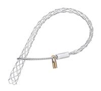 sourcing map Cable Pulling Grip for 12-15mm Cable,with 4.2mm Nut 38cm Wire Mesh Puller Socks Grip Single Head Galvanizing Steel Wire Grips Net Cover Smooth,1 Pcs(Silver)