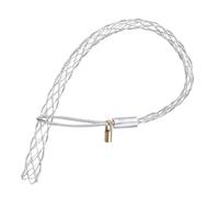 sourcing map Cable Pulling Grip for 15-20mm Cable,with 4.2mm Nut 40cm Wire Mesh Puller Socks Grip Single Head Galvanizing Steel Wire Grips Net Cover Smooth,1 Pcs(Silver)