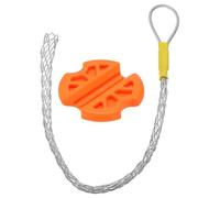 sourcing map Cable Pulling Grip for 18-25mm/0.71-0.98 Inch Cable 0.5m/1.6FT/19.7 Inch Wire Mesh Puller Socks Grip Anti-Slip Single Head Galvanizing Steel Wire Grips Net Cover Smooth(Silver)