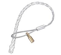 sourcing map Cable Pulling Grip for 4-6mm Cable,with 4.2mm Nut 24cm Wire Mesh Puller Socks Grip Single Head Galvanizing Steel Wire Grips Net Cover Smooth,1 Pcs(Silver)