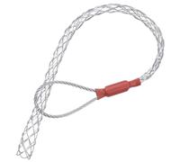 sourcing map Cable Pulling Grip for 7-12mm Cable 34cm Wire Mesh Puller Socks Grip Single Head Galvanizing Steel Wire Grips Net Cover Smooth,1 Pcs(Silver)