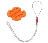 sourcing map Cable Pulling Grip for 9-12mm/0.35-0.47 Inch Cable 0.4m/1.3FT/15.7 Inch Wire Mesh Puller Socks Grip Anti-Slip Single Head Galvanizing Steel Wire Grips Net Cover Smooth(Silver)