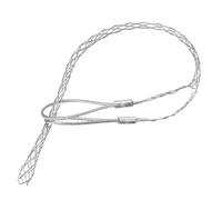 sourcing map Cable Pulling Grip for Light & Heavy Cable(d:6-9mm,Silver) 33cm,1.1FT Wire Mesh Puller Socks Grip Double Head Galvanizing Steel Wire Grips Net Cover Smooth