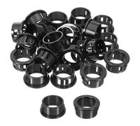sourcing map Cable Snap Bushing Grommets, 36Pcs 19mm/0.75" Mounting Dia Nylon Snap Bushing Grommet, Round Snap in Cable Hose Bushing for Various Cables Tubes Wire, Black