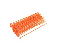 sourcing map Cable Zip Ties Nylon Cable Wire Ties 6 Inch Self-Locking Nylon Tie Wraps Orange 100pcs