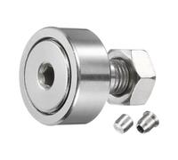 sourcing map Cam Follower Track Runner Bearing CF12-1/KR32 PPX Needle Roller Stud Track Bearing, 32mm Roller Diameter, M12 Stud Type for Machine Tool Guide Rail (Hexagon Socket)