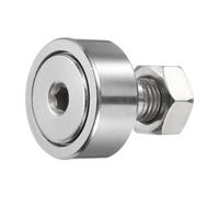 sourcing map Cam Follower Track Runner Bearing CF12-1/KR32 X Needle Roller Stud Track Bearing, 32mm Roller Diameter, M12 Stud Type(Hexagon Socket)