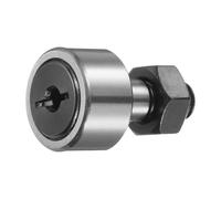 sourcing map Cam Follower Track Runner Bearings C-CF8/KRV19 X Needle Roller Stud Track Bearing, 19mm Roller Diameter, M8 Stud Type for Machine Tool Guide Rail, (Slotted Head)