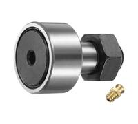 sourcing map Cam Follower Track Runner Bearings CF16/KR35 PPX Chrome Steel Needle Roller Stud Track Bearing, 35mm Roller Dia, M16 Stud Type for Machine Tool Guide Rail, (Hexagon Socket)