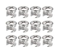 sourcing map Cam Lock Nut for Furniture, 12pcs 13x11mm Joint Connector Locking Nuts Furniture Connecting Cam Fittings