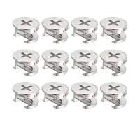 sourcing map Cam Lock Nut for Furniture, 12pcs 14.6x9.5mm Joint Connector Locking Nuts Furniture Connecting Cam Fittings