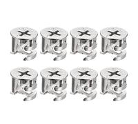 sourcing map Cam Lock Nut for Furniture, 24pcs 15x13.5mm Joint Connector Locking Nuts Furniture Connecting Cam Fittings