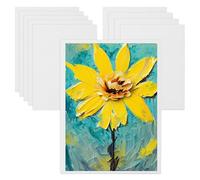 sourcing map Canvas Boards for Painting, 6x8 Cotton Blank Primed Art Canvas Panels Acid-Free for Painting Supplies Oil Acrylic Tempera Watercolor Pouring Paint Artists(White, Pack of 10)
