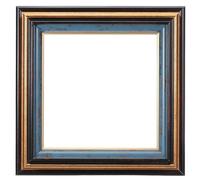 sourcing map Canvas Floater Frames, 8x8 Resin Floating Frame for Canvas Painting Vintage Oil Painting Supplies for Home Office Bedroom Table Wall Hanging Decor DIY Art Display, Dark Blue/Gold
