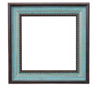 sourcing map Canvas Floater Frames, 8x8 Resin Floating Frame for Canvas Painting Vintage Oil Painting Supplies for Home Office Bedroom Table Wall Hanging Decor DIY Art Display, Blue/Brown