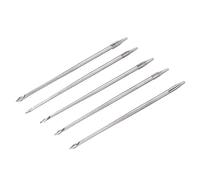 sourcing map Canvas Leather Sewing Awl Straight Needle for Shoe Repairing, DIY Handmade 5Pcs