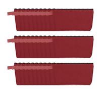 sourcing map Canvas Makeup Bags, 30 Pcs Travel Cosmetic Bags Bulk, Multipurpose Plain Toiletry Zipper Pouches Blank DIY Craft Bags Pencil Bag for Women Teens, Red