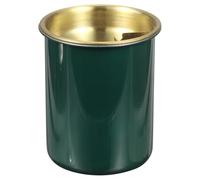 sourcing map Car Ashtray Stainless Steel Smokeless Smell Windproof Portable Mini Cup Holder Cigarette Ashtray Butt Bucket for Car Home Office, Green