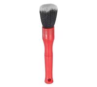 sourcing map Car Detailing Brush 6.5" Soft Bristle Auto Cleaning Brush Scratch Free Automotive Cleaner Duster for Exterior Interior Dashboard Wheels Air Vents, Red