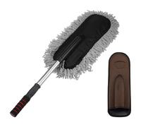 sourcing map Car Duster Brush Exterior Scratch Free Car Cleaning Brush High-Density Soft Auto Detailing Tool with Retractable Handle for Car SUV Trucks Motorcycle Home Cleaning, Grey