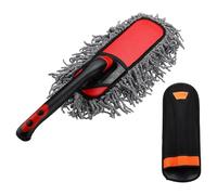 sourcing map Car Duster Brush Exterior Scratch Free Car Cleaning Brush High-Density Soft Auto Detailing Tool with Extendable Handle for Car SUV Trucks Motorcycle Home Cleaning