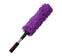 sourcing map Car Duster Brush Interior Scratch Free Car Cleaning Brush High-Density Soft Auto Dash Cleaner with Retractable Handle for Car SUV Trucks Office Home Cleaning, Purple